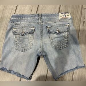 True Religion  Cut Off Jean Shorts